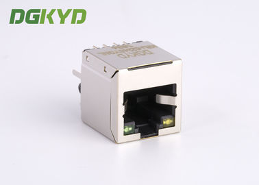 180° top entry shielded RJ45 LAN Jack without transformer for Internet TV Box
