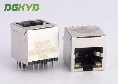 180° top entry shielded RJ45 LAN Jack without transformer for Internet TV Box