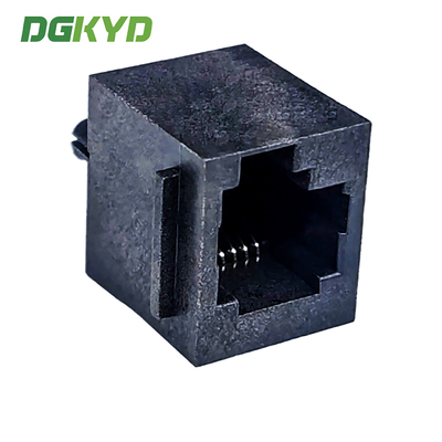 RJ12 Ethernet connector 1X1 6P6C with ear left buckle fully plastic DGKYD5222LE1166IWA1DY1