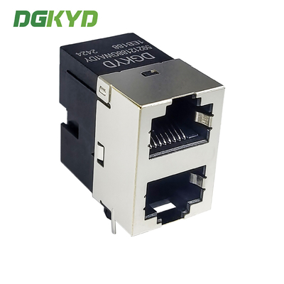 RJ45 multi port shielded connector 2X1 short body half package DGKYD59212188GWA1DY1EB188
