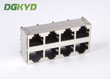 Vertical Rj45 Jack 2X4 Top Entry E6588-A59124-L Rj45 Connector Without Magnetics