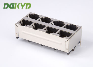 Vertical Rj45 Jack 2X4 Top Entry E6588-A59124-L Rj45 Connector Without Magnetics