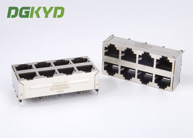 Vertical Rj45 Jack 2X4 Top Entry E6588-A59124-L Rj45 Connector Without Magnetics