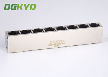 KRJ -5921S1X8NL Metal Shielded RJ45 Multiple Port Connectors Ethernet Interface