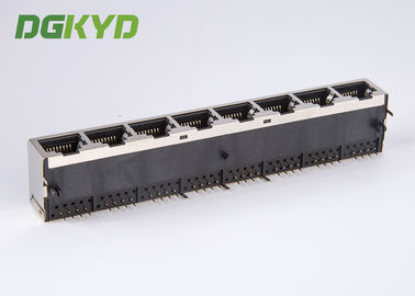 KRJ -5921S1X8NL Metal Shielded RJ45 Multiple Port Connectors Ethernet Interface