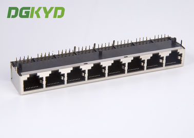 KRJ -5921S1X8NL Metal Shielded RJ45 Multiple Port Connectors Ethernet Interface