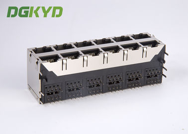 Gigabit Ethernet Rj45 Connector 10 100 100 BaseT 2X6 Side Entry RoHS SFP005-03-L