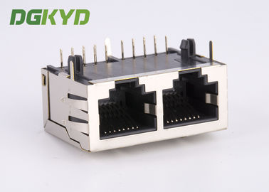 KRJ -5921S8P8C12E457NL 2 Port RJ45 Interface Jack Network Connector RJ45 Modular Jack