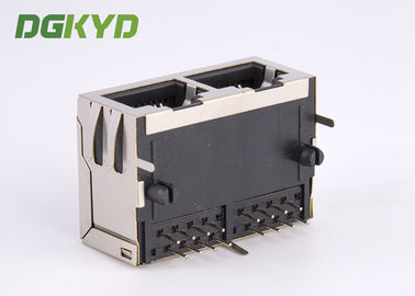 KRJ -5921S8P8C12E457NL 2 Port RJ45 Interface Jack Network Connector RJ45 Modular Jack