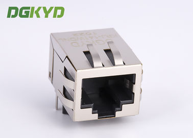 90 Degree Cat 5 5e RJ45 Single Port Integrated Magnetics Connector Module RJ45 With Transformer