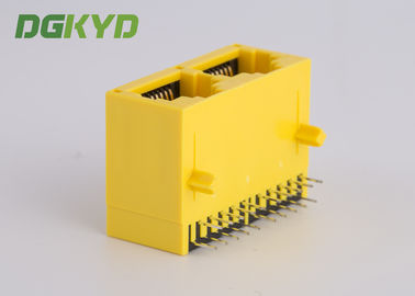 100 BASE Integrated Magnetics RJ45 Connector Tab Down for Telecom connection