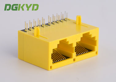100 BASE Integrated Magnetics RJ45 Connector Tab Down for Telecom connection