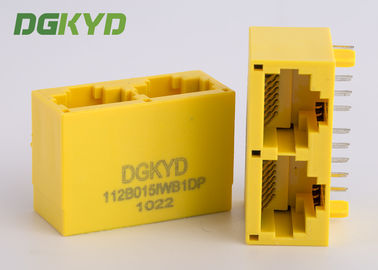 100 BASE Integrated Magnetics RJ45 Connector Tab Down for Telecom connection
