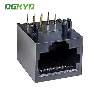 RJ45 Single Port Connector 1X1 10P8C Light Free All Plastic Gold-plated 6u DGKYD56211118IWA1DY4