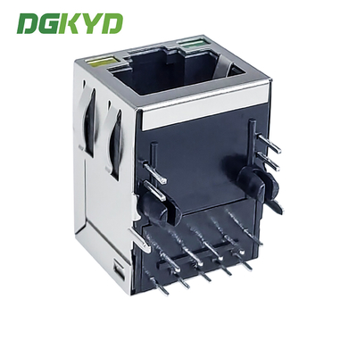 RJ45 Network Connector 1000M Base-T Integrated Filter With Light Strip Shielding Modular Interface DGKYD211Q066FD1A4D