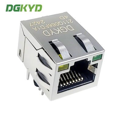 RJ45 Network Connector 1000M Base-T Integrated Filter With Light Strip Shielding Modular Interface DGKYD211Q066FD1A4D