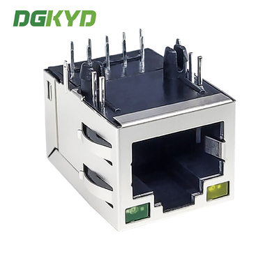 RJ45 Network Connector 1000M Base-T Integrated Filter With Light Strip Shielding Modular Interface DGKYD211Q066FD1A4D