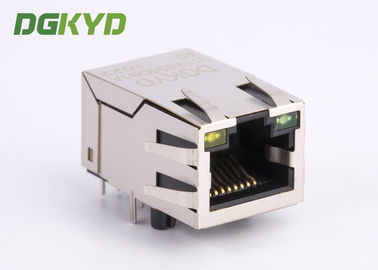 Single port tab up 8 Pin RJ45 Modular Jack Shielded with Y/G LED manufacturer