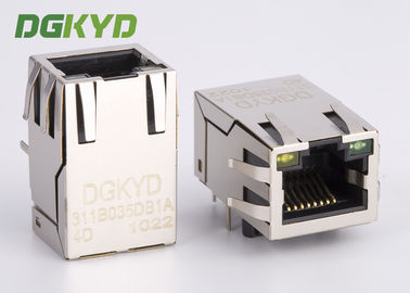 Single port tab up 8 Pin RJ45 Modular Jack Shielded with Y/G LED manufacturer
