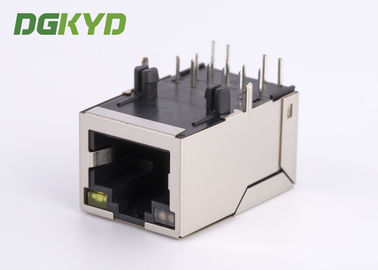 Metal Shielded gigabit ethernet RJ45 Single Port magnetics connector module customized RJ45 With Transformer