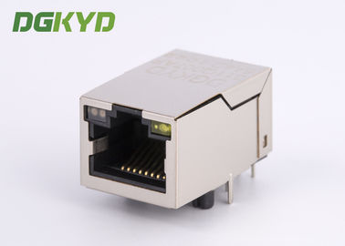 Metal Shielded gigabit ethernet RJ45 Single Port magnetics connector module customized RJ45 With Transformer