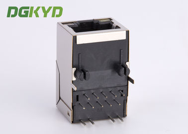 Metal Shielded gigabit ethernet RJ45 Single Port magnetics connector module customized RJ45 With Transformer