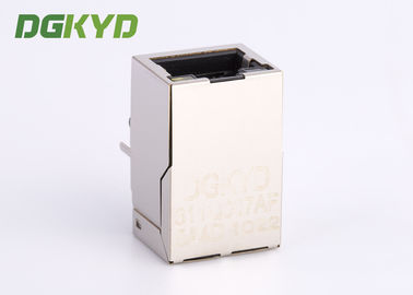 Metal Shielded gigabit ethernet RJ45 Single Port magnetics connector module customized RJ45 With Transformer
