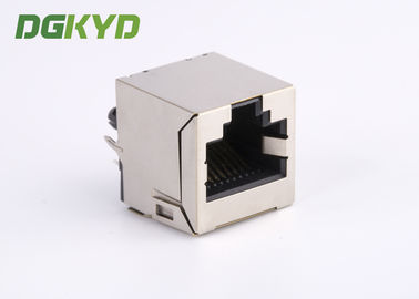 180 degree top insertion CAT6 10 pins 10 contacts RJ45 Shielded Connector