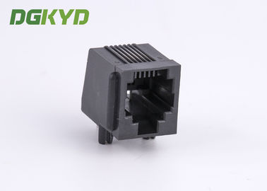 Single Port Unshield 6 Pin 6 Contact Rj 12 Phone Jack With Panel Stop