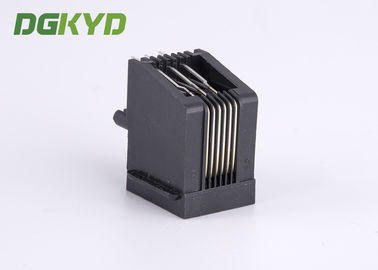 Single Port Unshield 6 Pin 6 Contact Rj 12 Phone Jack With Panel Stop