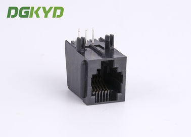 Single Port Unshield 6 Pin 6 Contact Rj 12 Phone Jack With Panel Stop