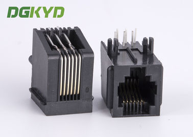 Single Port Unshield 6 Pin 6 Contact Rj 12 Phone Jack With Panel Stop