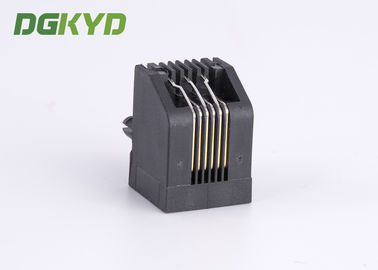 Unshield 6p6c Rj12 Phone Jack RJ11 Jack Single Port With Side Entry