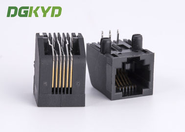 Unshield 6p6c Rj12 Phone Jack RJ11 Jack Single Port With Side Entry