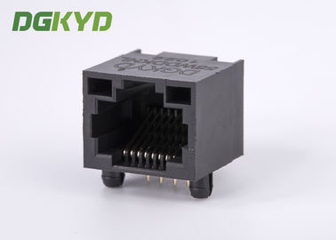 1x1 90 degree right angle tab up RJ45 socket ethernet connector without transformer