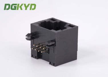 1x1 90 degree right angle tab up RJ45 socket ethernet connector without transformer
