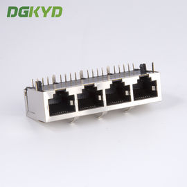 1x4 Multiple Port RJ45 Modular Jack quad ports connector combo for lan switch