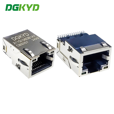 RJ45 Gigabit Integrated Filter Network Connector LCP Interface DGKYD211Q106DB1A7CBS057