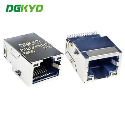 RJ45 1000/BASE-T Integrated Filtering Network Connector LCP Surface Mount Interface DGKYD211Q106AB1A7CBS057