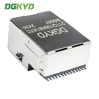RJ45 1000/BASE-T Integrated Filtering Network Connector LCP Surface Mount Interface DGKYD211Q106AB1A7CBS057