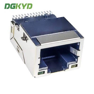 RJ45 1000/BASE-T Integrated Filtering Network Connector LCP Surface Mount Interface DGKYD211Q106AB1A7CBS057