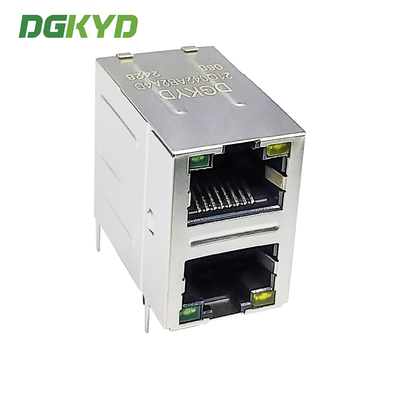 RJ45 Multi Port Connector 2X1 Modular Block Socket Gigabit Filter 6U DGKYD21Q042AB2A4D068
