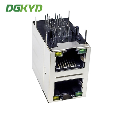 RJ45 Multi Port Connector 2X1 Modular Block Socket Gigabit Filter 6U DGKYD21Q042AB2A4D068