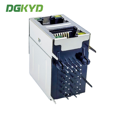 RJ45 Multi Port Connector 2X1 Modular Block Socket Gigabit Filter 6U DGKYD21Q042AB2A4D068