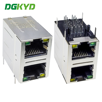 RJ45 Multi Port Connector 2X1 Modular Block Socket Gigabit Filter 6U DGKYD21Q042AB2A4D068