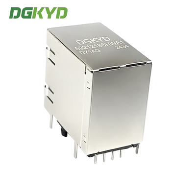 RJ45 Multi Port Shielded Connector Without Light Strip Shielding Stacked Type DGKYD59212188HWA1DY1AG