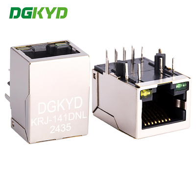 Single Port Connector KRJ-141DNL RJ45 Network Interface 100Mbps Light Without Card
