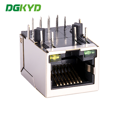 Single Port Connector KRJ-141DNL RJ45 Network Interface 100Mbps Light Without Card