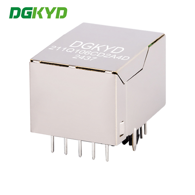 DGKYD211Q106CD2A4D Single Port RJ45 Connection Summer Modular Jack 1000BASE-TX Gigabit Ethernet Filter TAB-UP