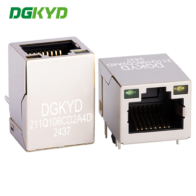 DGKYD211Q106CD2A4D Single Port RJ45 Connection Summer Modular Jack 1000BASE-TX Gigabit Ethernet Filter TAB-UP